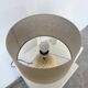 Barbi Ivory and Gold Ceramic Spherical Table Lamp