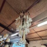 Large chandelier in murano blown glass made by mazega