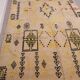 Beige Vintage Moroccan Rug 199 x 376 cm - Berber Wool Rug Handmade