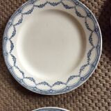 Series of 9 plates Terre de fer