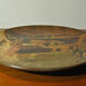 Alsatian terracotta dish painted decorative 19th century