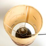 Lampe vintage fleurs séchées – France, années 70