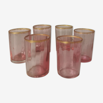 Vintage liqueur glasses blown glass