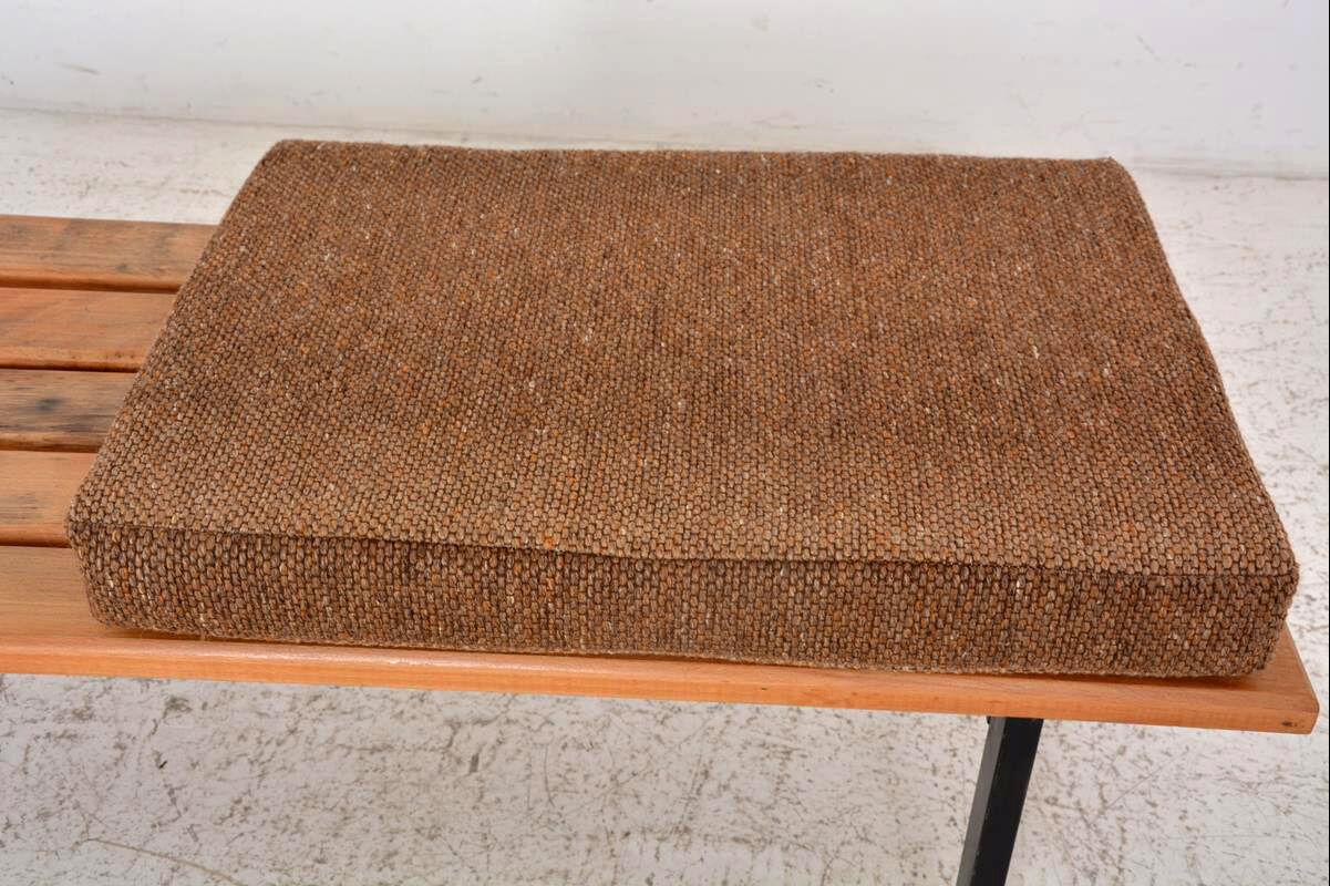 Slatted bench dating from the 60s