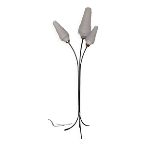 Lampadaire tripode métallique