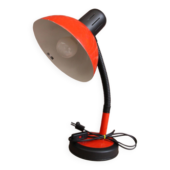 Veneta lumi red desk lamp 70's