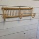 Vintage rattan coat rack