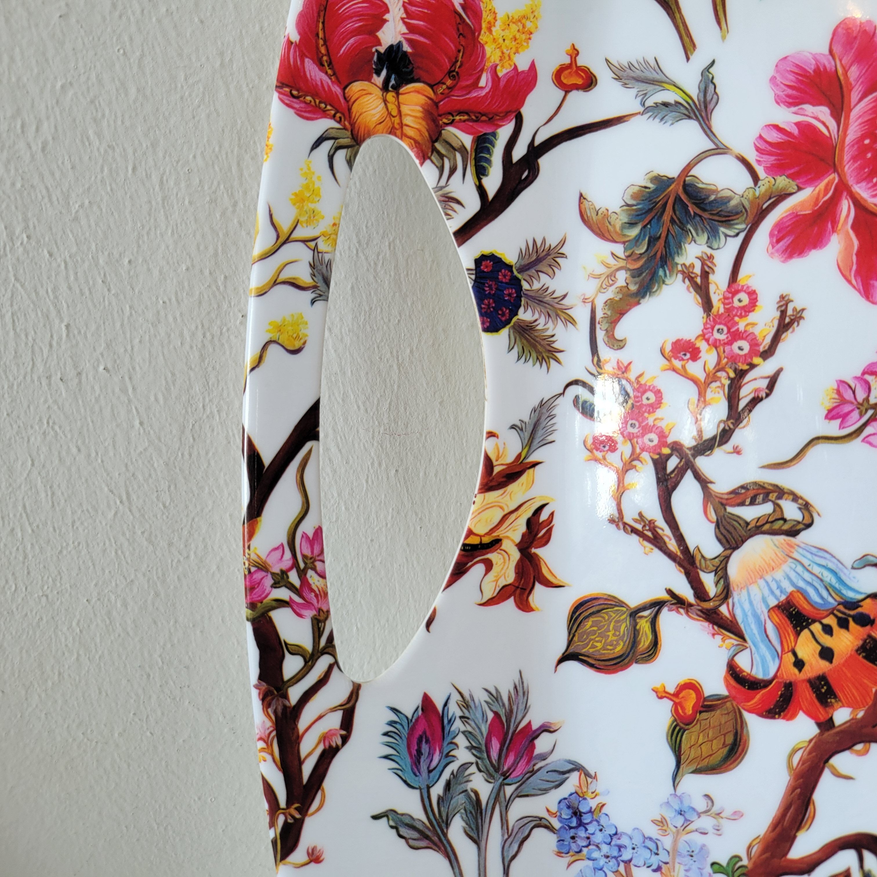Large melamine serving tray The Leonardo Collection floral decoration