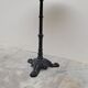 Parisian bistro pedestal table in cast iron and antique marble