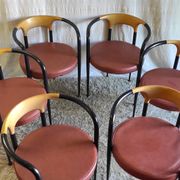 Set of 6 designer chairs, Boléro model, by Archirivolto - 80s/90s