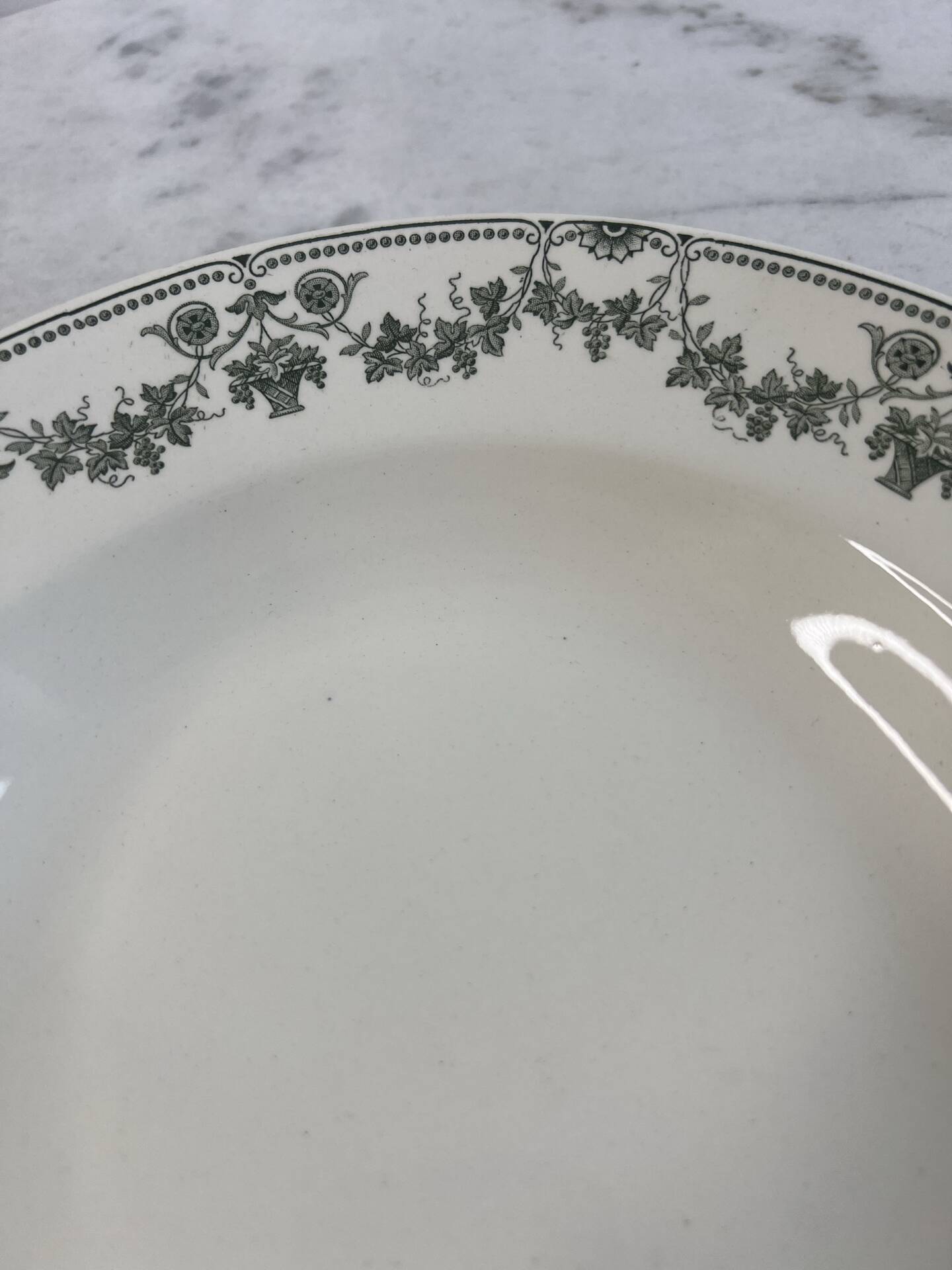 Assiette creuse Badonviller collection Champagne