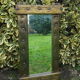Vintage brutalist mirror 1980