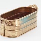 Old brass planter