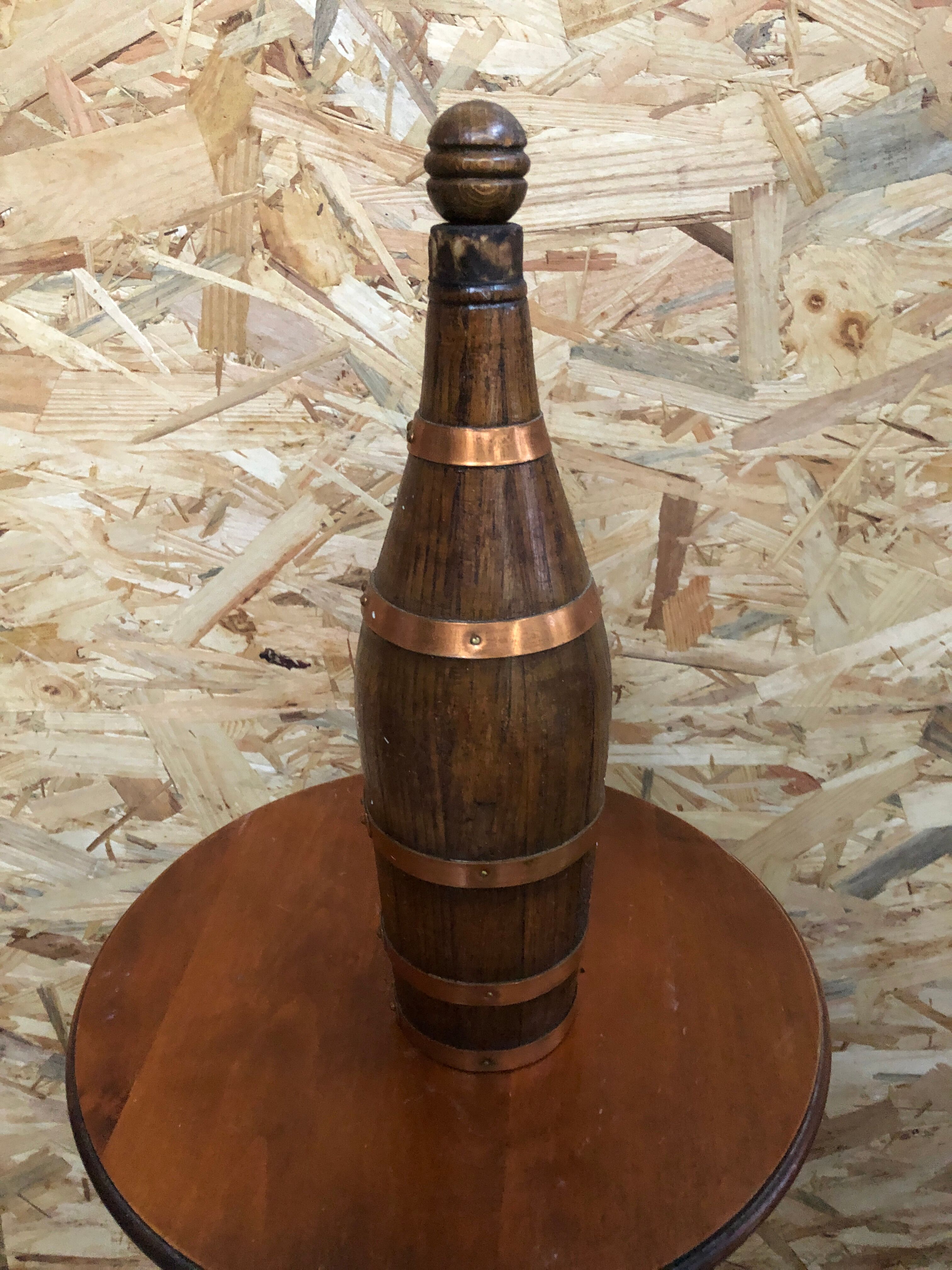 Old wood bottle