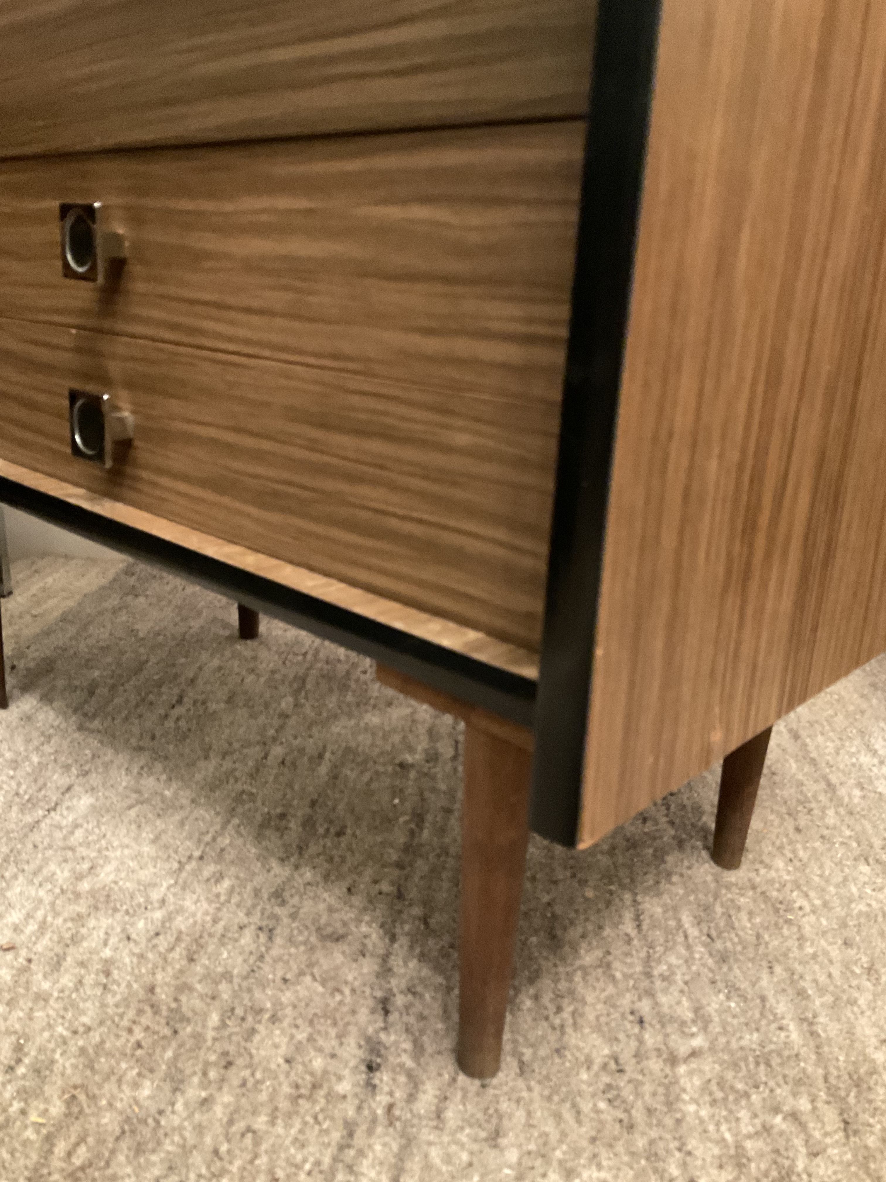 Meuble d’entrée vintage en formica années 70