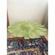 Contemporary Venetian Sunflwer Murano Glass Green Flush Mount