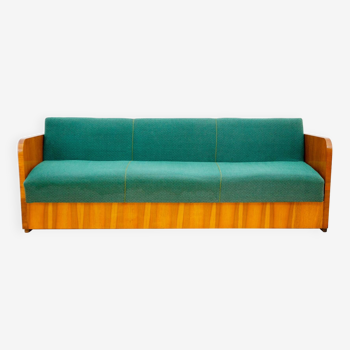 Mid century art deco style sofabed by up závody, 1950´s, czechoslovakia