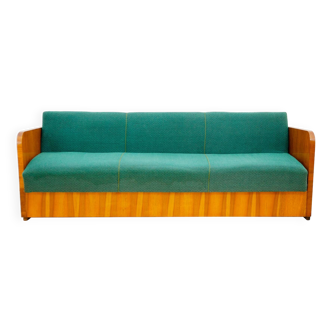 Mid century art deco style sofabed by up závody, 1950´s, czechoslovakia