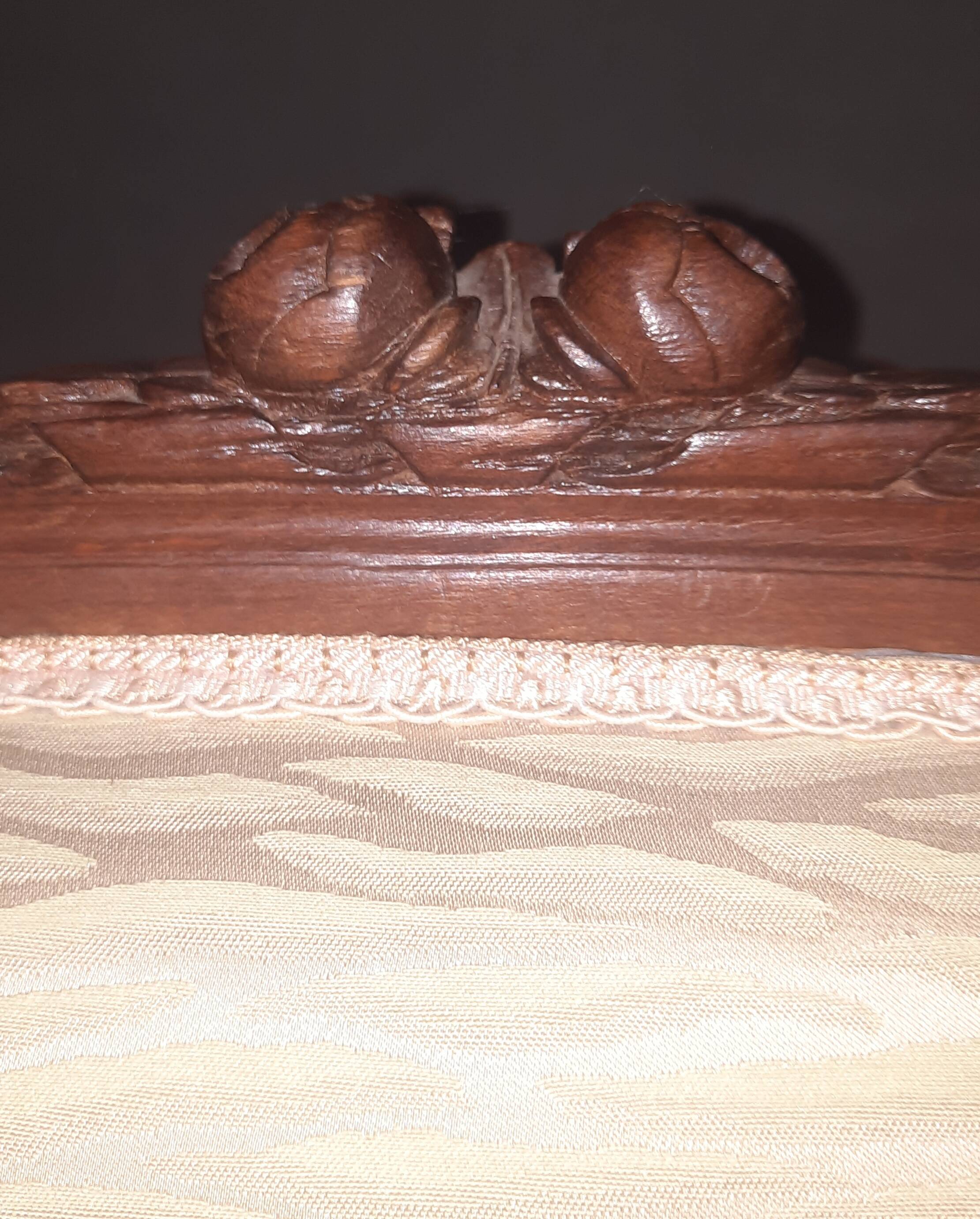 Pair of wingback armchairs in Louis XVI style