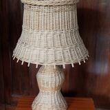 Rattan table lamp