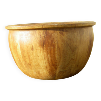 Vintage wooden salad bowl