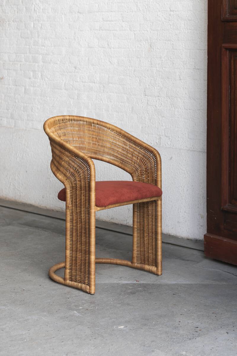 Set of 4 dining chairs by Luit van der Helm, Dutch design, 1980s