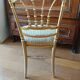 Pair of gilded Napoleon III chairs stamped Au Bon Marché Paris