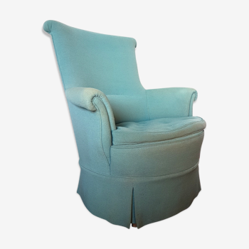 Mid century blue arm chair, 1950s
