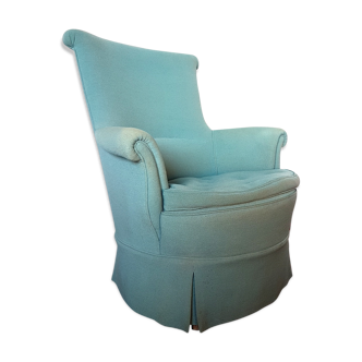 Mid century blue arm chair, 1950s