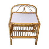 Table de chevet en rotin