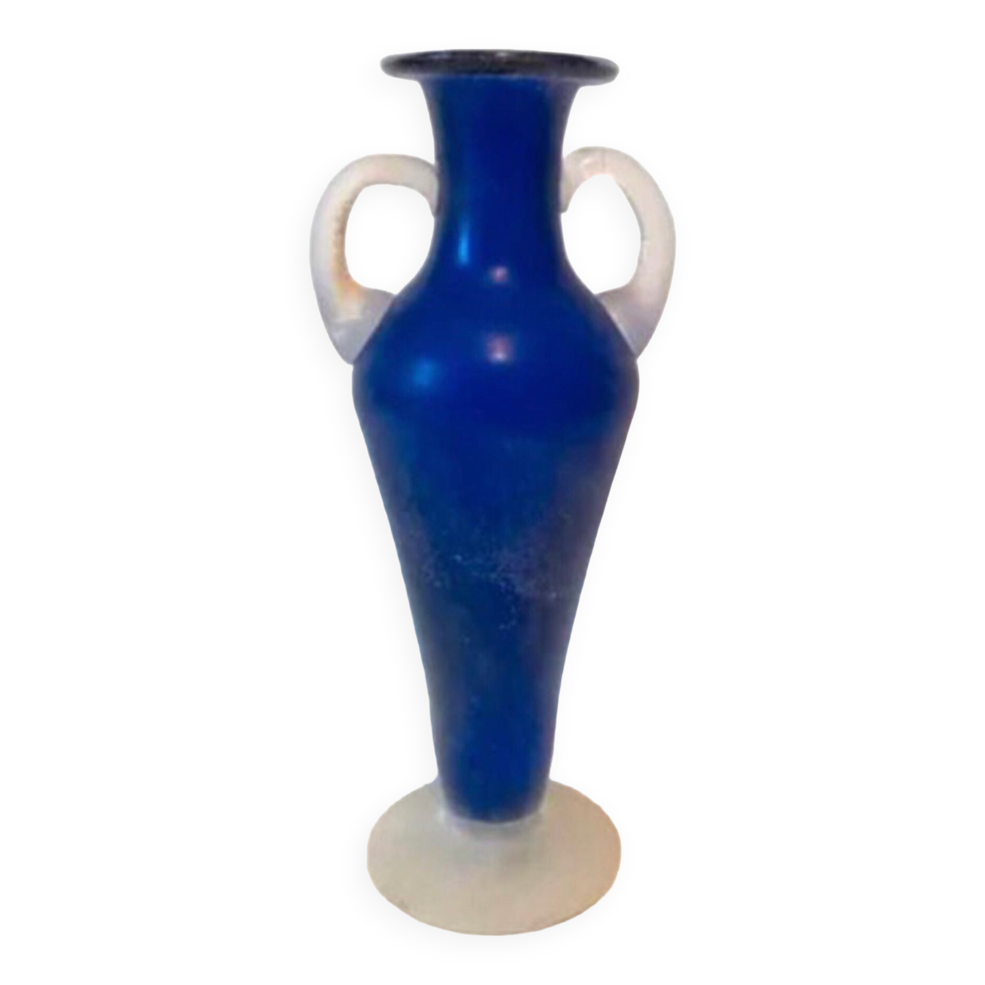Blue Glass Paste Vase