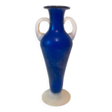 Vase Bleu Pâte de Verre