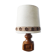Vintage 70s oak living room lamp