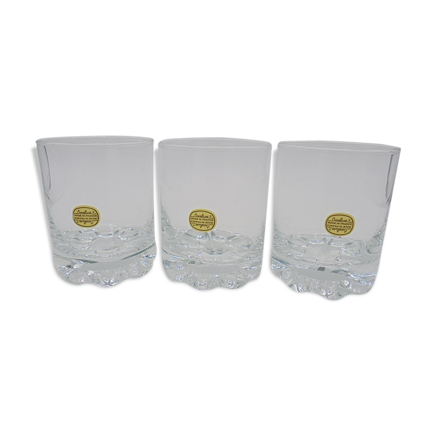 Trio of whisky glasses