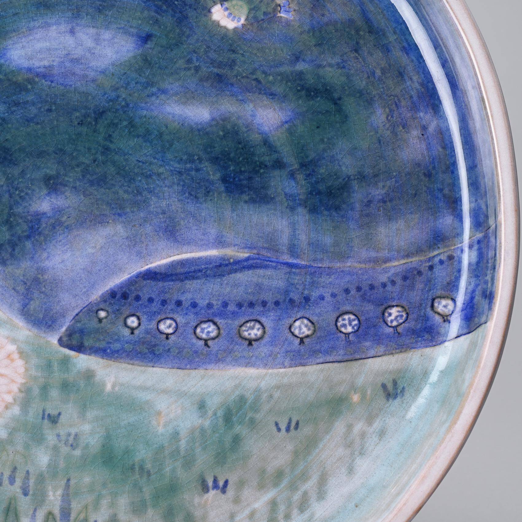 Round dish by Robert and Jean Cloutier, circa 1960