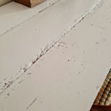 Workshop table wooden loom desk 1 drawer white top