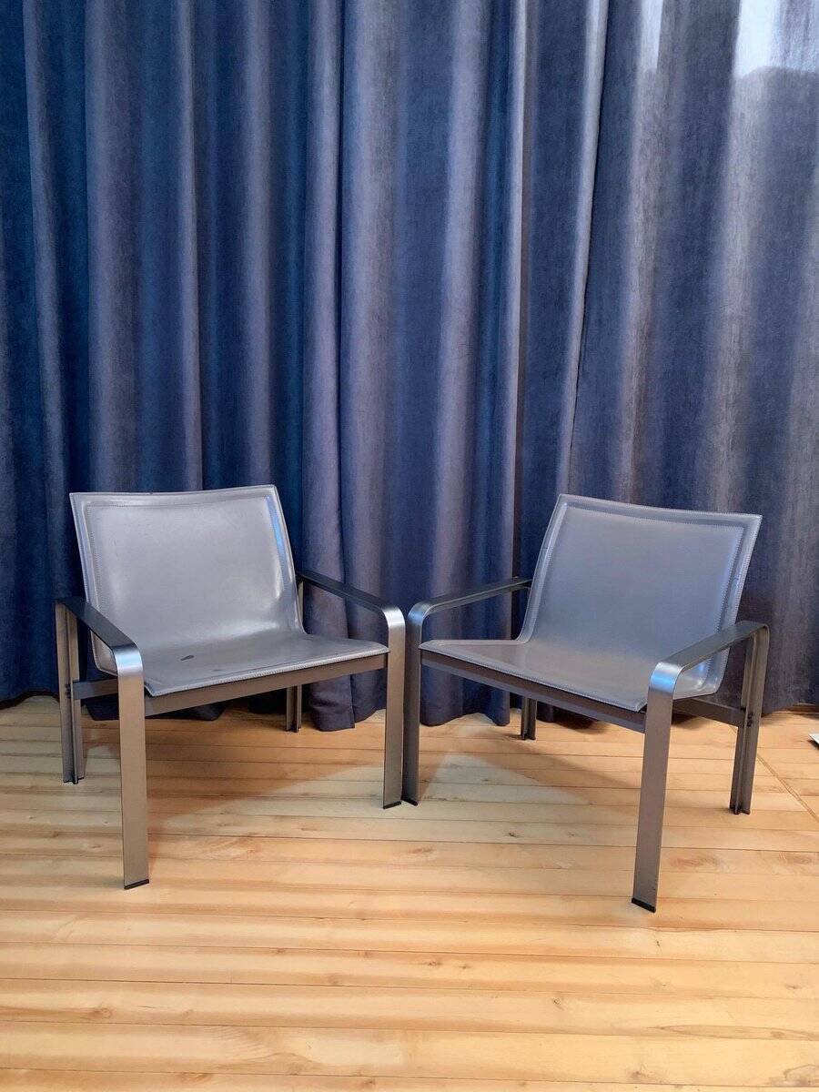 Set of armchairs by Jacques Toussaint & Patrizia Angeloni for Matteo Grassi, 1970s