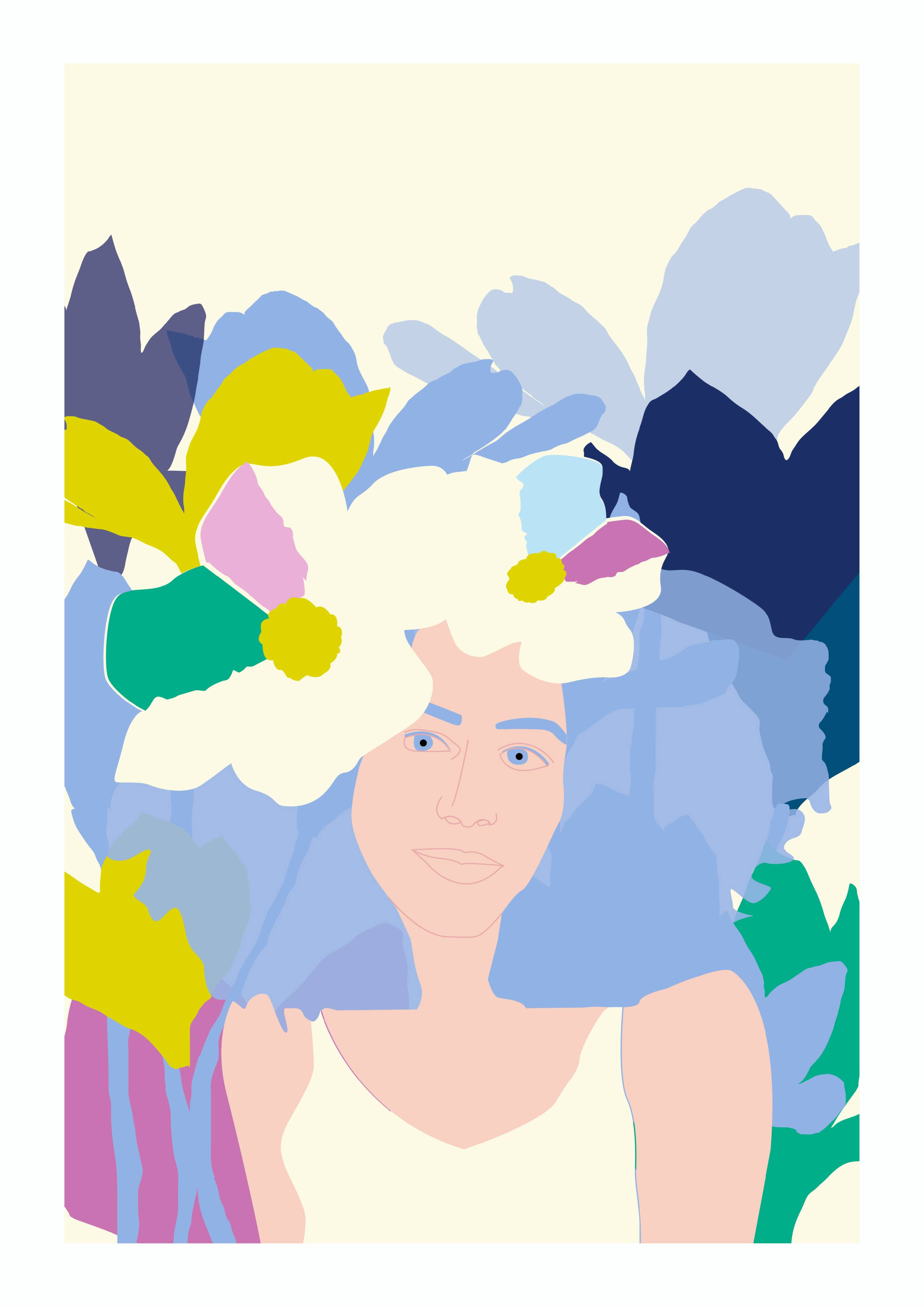 In the garden - illustration a3