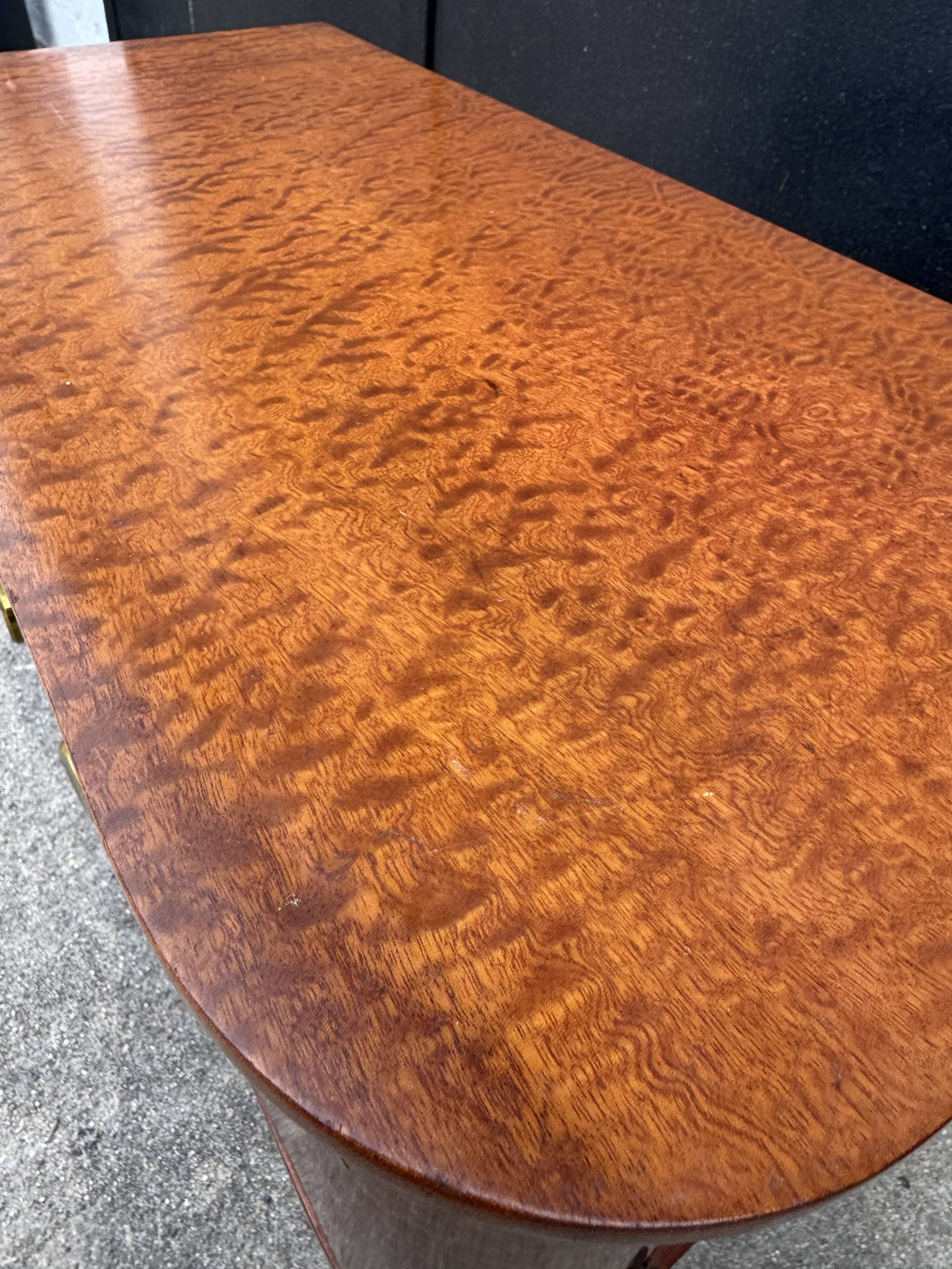 Mahogany veneered bedside table from the 1950s.