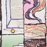 Alechinsky pierre (1927) "travaux d'impression", 1980. original poster in lithography