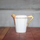 Art Deco porcelain tea service from Limoges, sugar bowl and milk jug, kitchen.