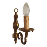 French Bronze Single Wall Sconce  Mid Century Single Light Fixture 5412