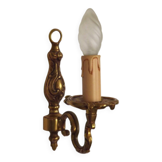 French Bronze Single Wall Sconce  Mid Century Single Light Fixture 5412