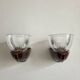 Pair of Art Deco wall lights, ceramic and holophane glass.
