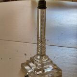 Pied de lampe style art deco en verre