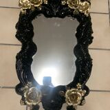 Renovated rococo style porcelain mirror