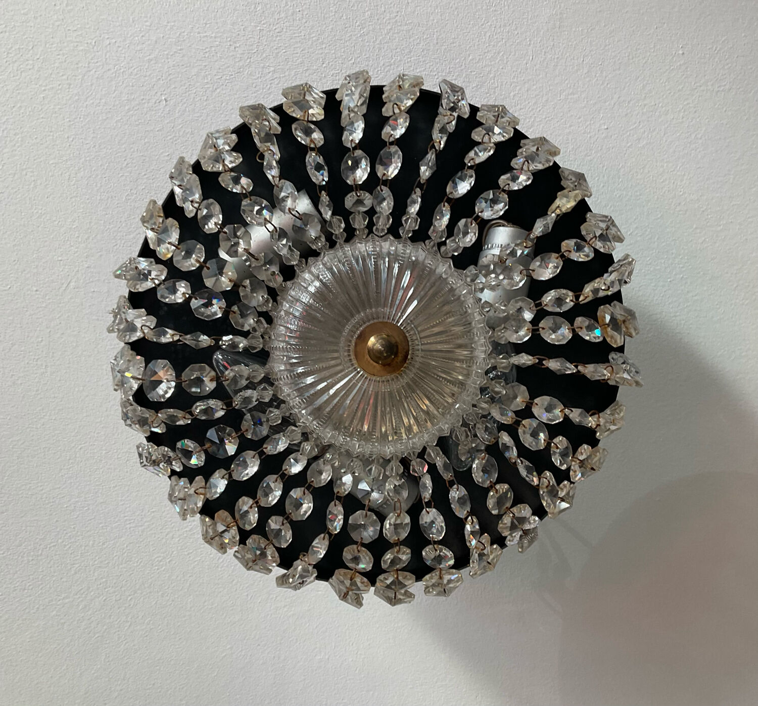 Ceiling lamp with tassels of the 70s