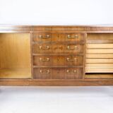 Low Sidebaord In Rosewood With Brass Handles From 1950s