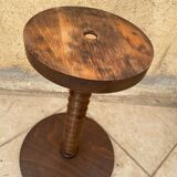 Charles Dudouyt wooden pedestal table