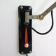 Yellow & grey Wim Rietveld 'Panama' wall lamp 4050 for Gispen 1955s Dutch design